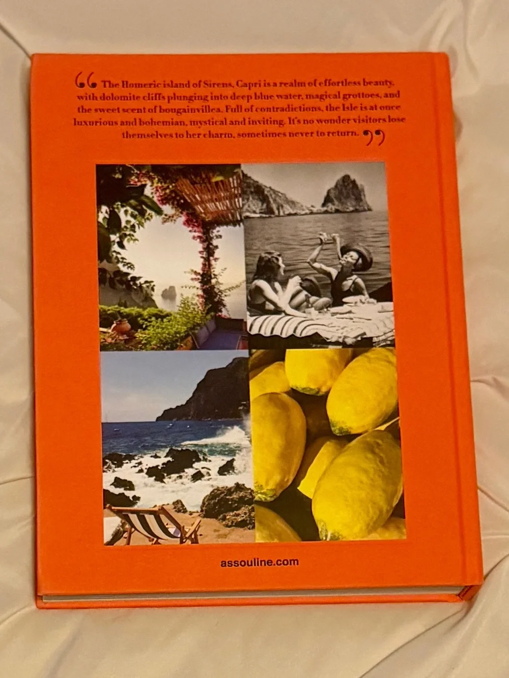 Capri Dolce Vita Hardcover - Orange & Pink with Gold Motif - Picture 3 of 4